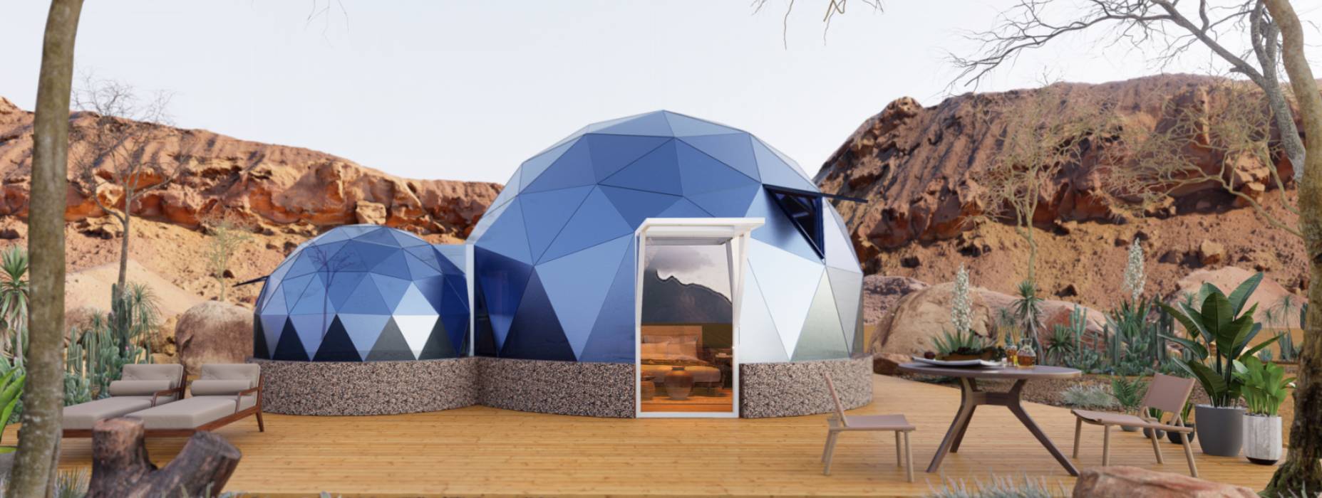 清河县球形智能光伏玻璃星空房